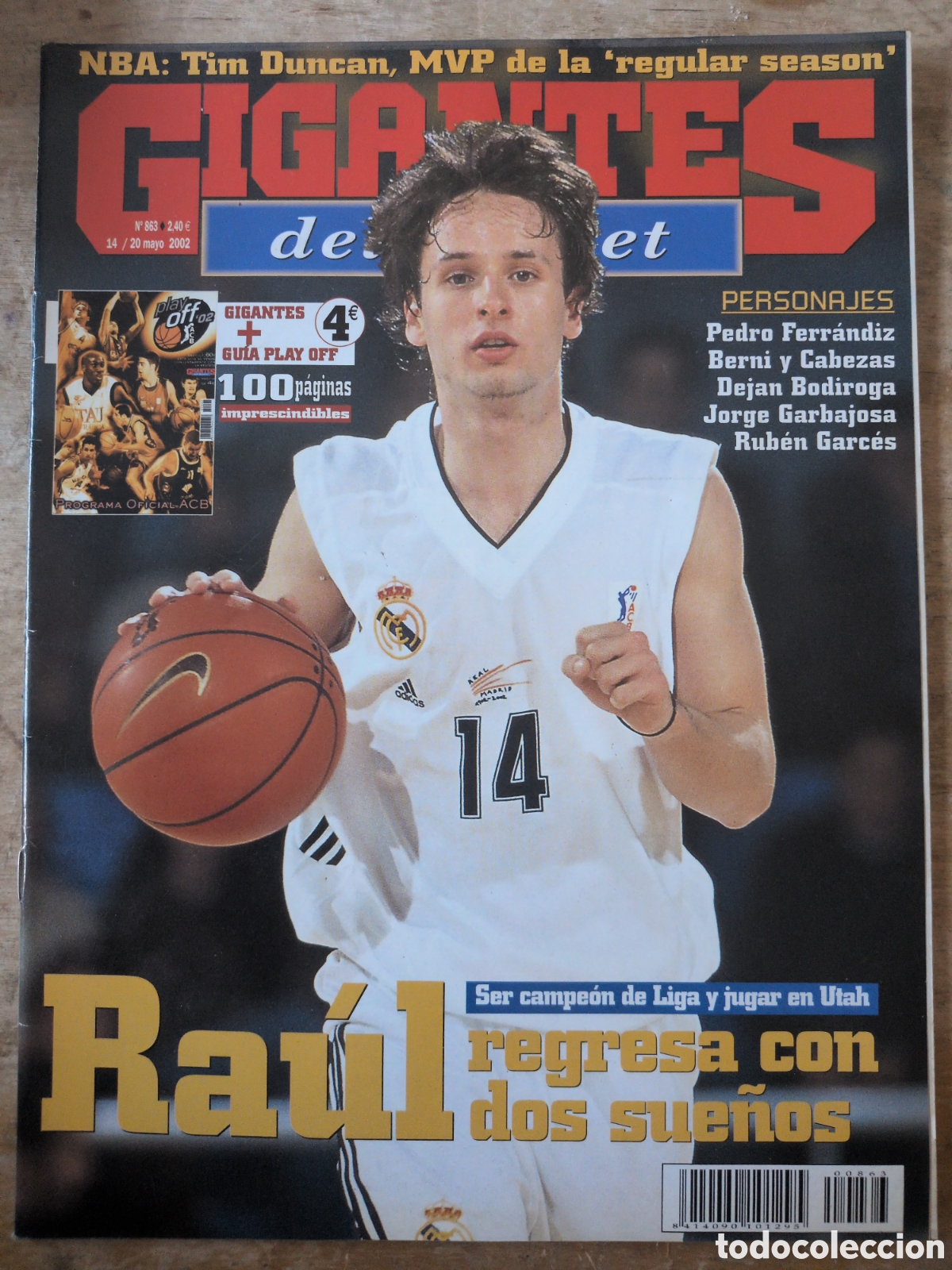 Sports collectibles: GIGANTES del BASKET n&ordm;863 14/05/2002