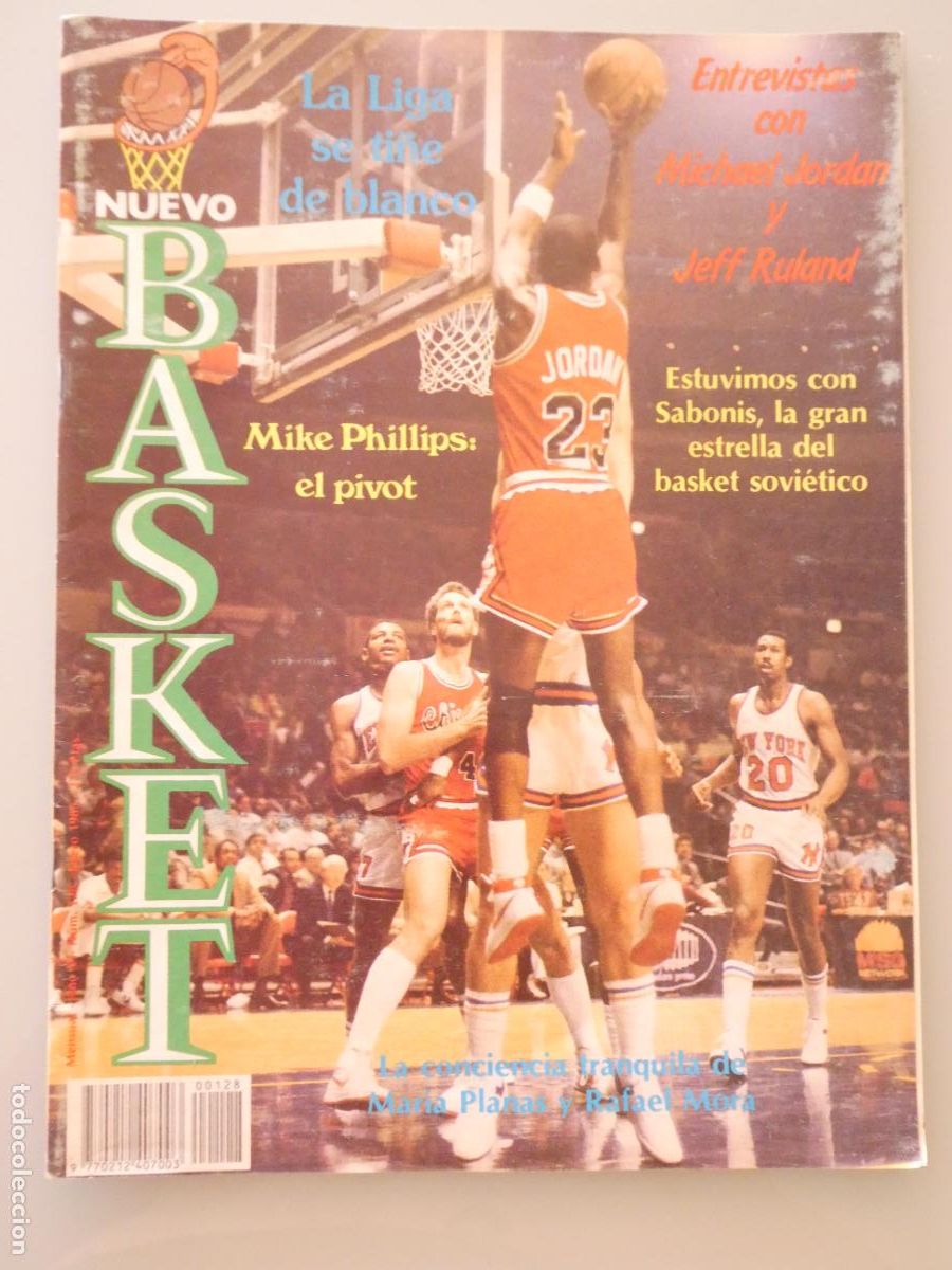 Coleccionismo deportivo: REVISTA DE BALONCESTO. NUEVO BASKET 128 ENERO 1985. NBA MICHAEL JORDAN JEFF RULAND SABONIS. 220GR