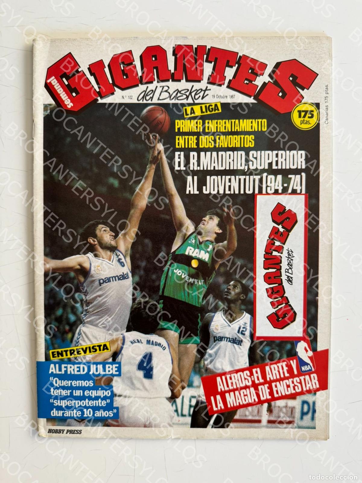 Coleccionismo deportivo: GIGANTES DEL BASKET N.&ordm; 102 (1987)