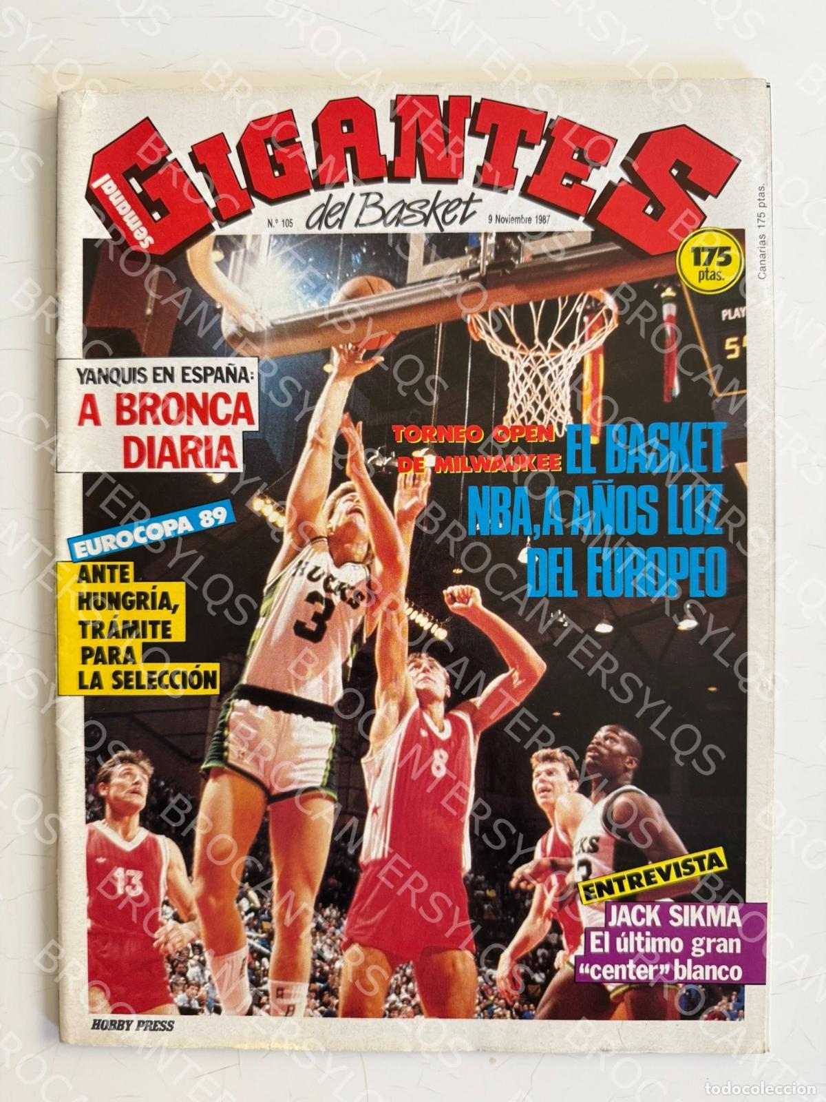 Coleccionismo deportivo: GIGANTES DEL BASKET N.&ordm; 105 (1987)