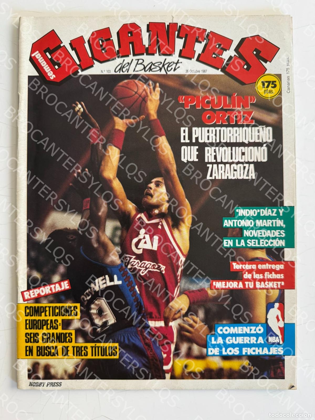 Sports collectibles: GIGANTES DEL BASKET N.&ordm; 103 (1987)