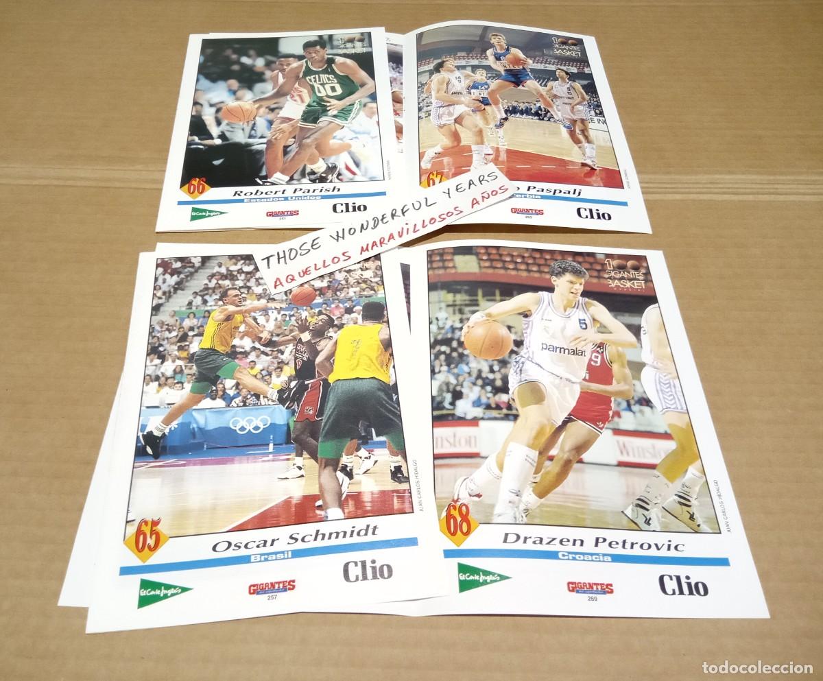 Coleccionismo deportivo: FASCICULO FICHA GIGANTES DEL BASKET OSCAR SCHMIDT ROBERT PARISH DRAZEN PETROVIC ZARCO PASPALJ 1994