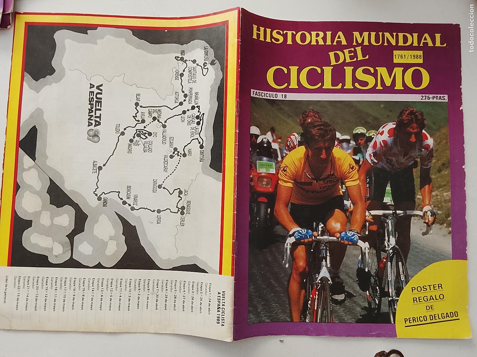Coleccionismo deportivo: REVISTA HISTORIA MUNDIAL DEL CICLISMO 1761 - 1988 EDITADO 1989 - CICLISTA FASCICULO NUMERO 18