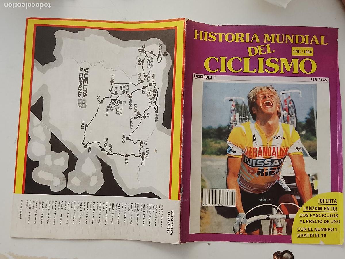 Coleccionismo deportivo: REVISTA HISTORIA MUNDIAL DEL CICLISMO 1761 - 1988 EDITADO 1989 - CICLISTA FASCICULO NUMERO 1