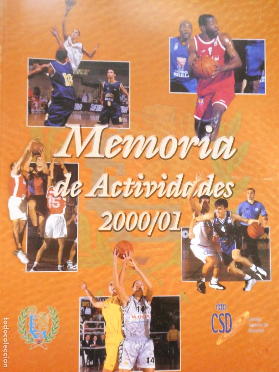 Coleccionismo deportivo: REVISTA LIBRO BALONCESTO MEMORIA ACTIVIDADES 2000 2001 FEDERACI&Oacute;N ESPA&Ntilde;OLA. 590GR