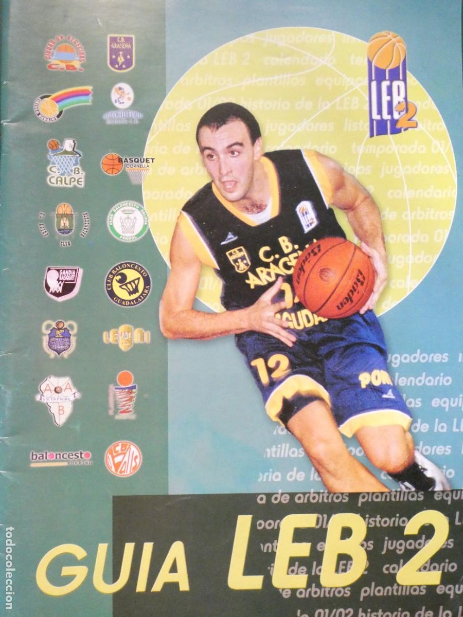 Coleccionismo deportivo: REVISTA DE BALONCESTO. GU&Iacute;A LIGA LEB 2 2002 2003. EQUIPOS JUGADORES PLANTILLAS. 160GR