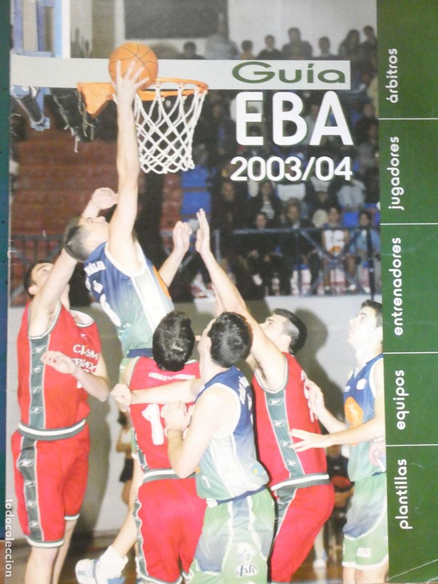 Collezionismo sportivo: REVISTA DE BALONCESTO. GU&Iacute;A LIGA EBA 2003 2004. EQUIPOS JUGADORES PLANTILLAS. 320GR