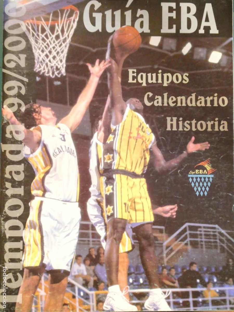 Collezionismo sportivo: REVISTA DE BALONCESTO. GU&Iacute;A LIGA EBA 1999 2000. EQUIPOS JUGADORES PLANTILLAS. 200GR