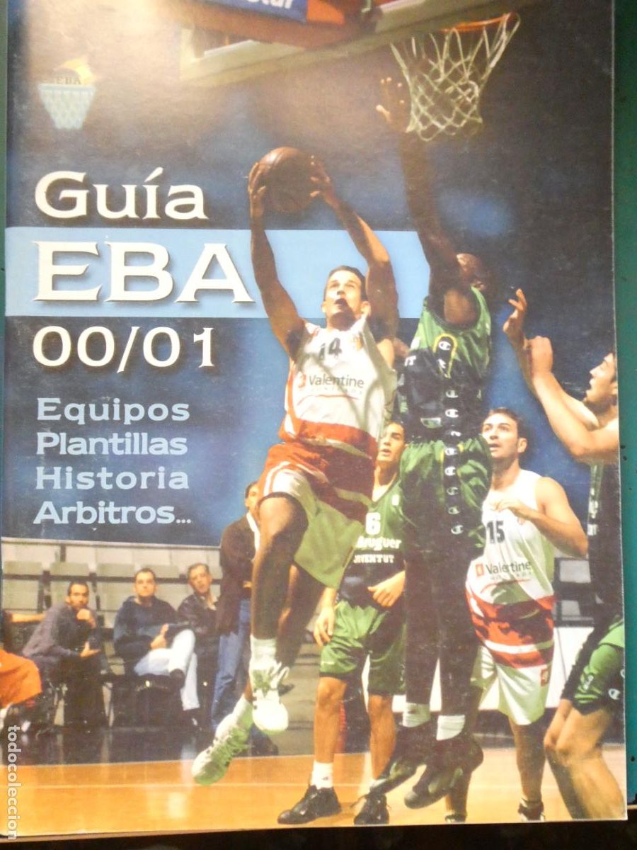 Collezionismo sportivo: REVISTA DE BALONCESTO. GU&Iacute;A LIGA EBA 2000 2001. EQUIPOS JUGADORES PLANTILLAS. 320GR