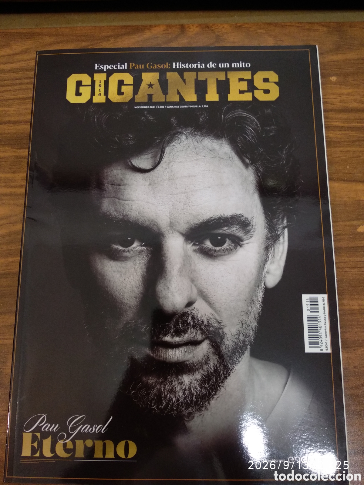 Coleccionismo deportivo: Gigantes del Basket n&uacute;m 1514 especial Paul Gasol historia de un mito