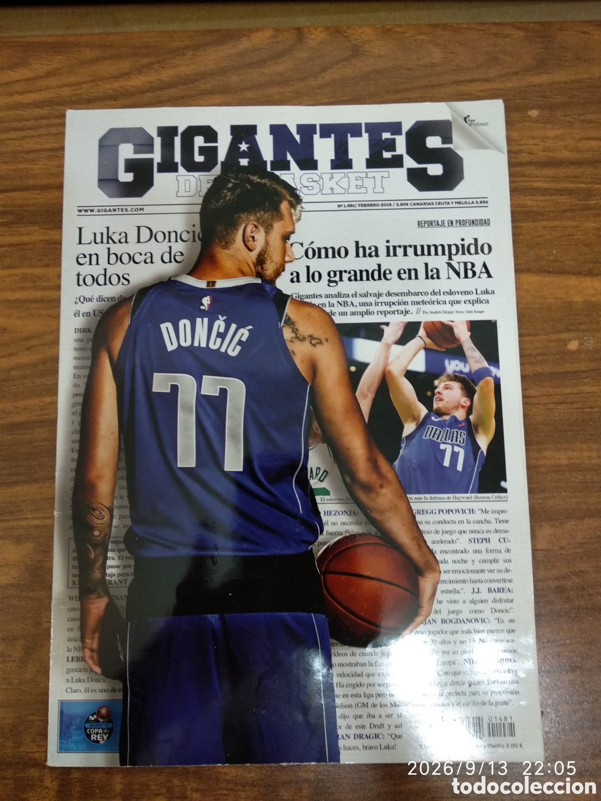 Collezionismo sportivo: Gigantes del Basket n&uacute;m 1481