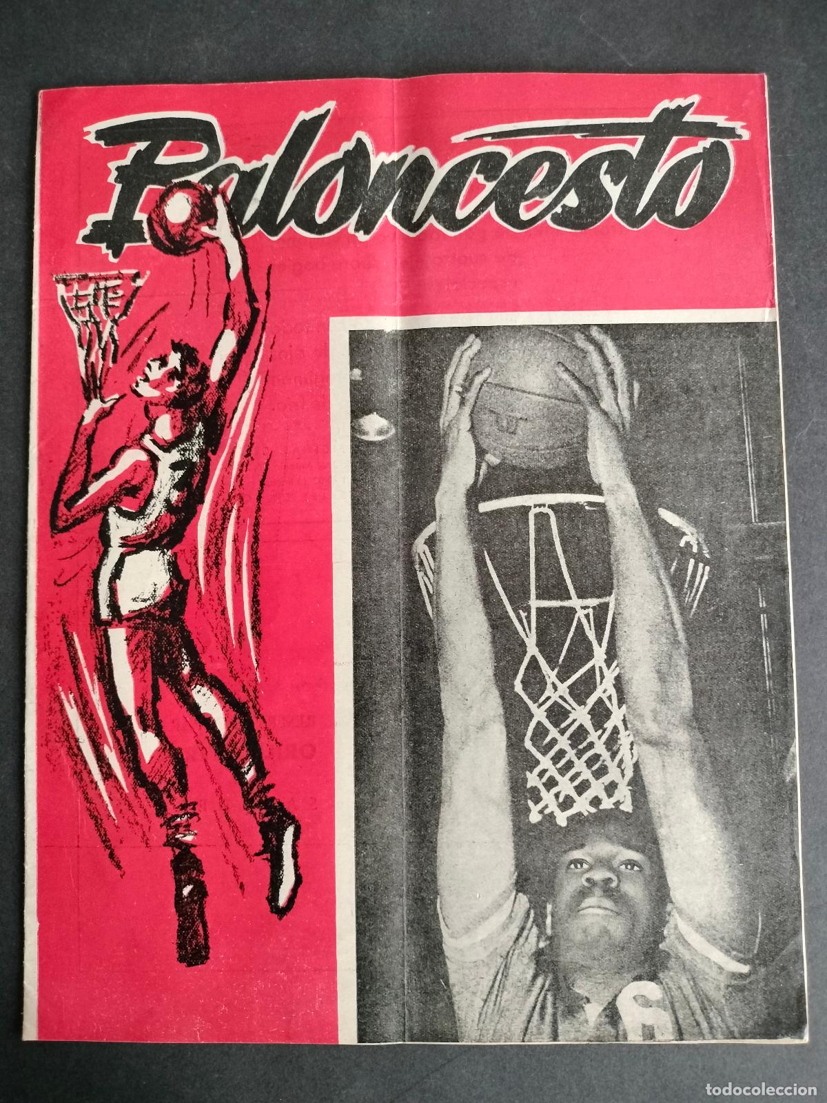 Colecionismo desportivo: ANTIGUA REVISTA BOLETIN DE BALONCESTO N&ordm; 2 FEBRERO 1957 MUY DIFICIL!!
