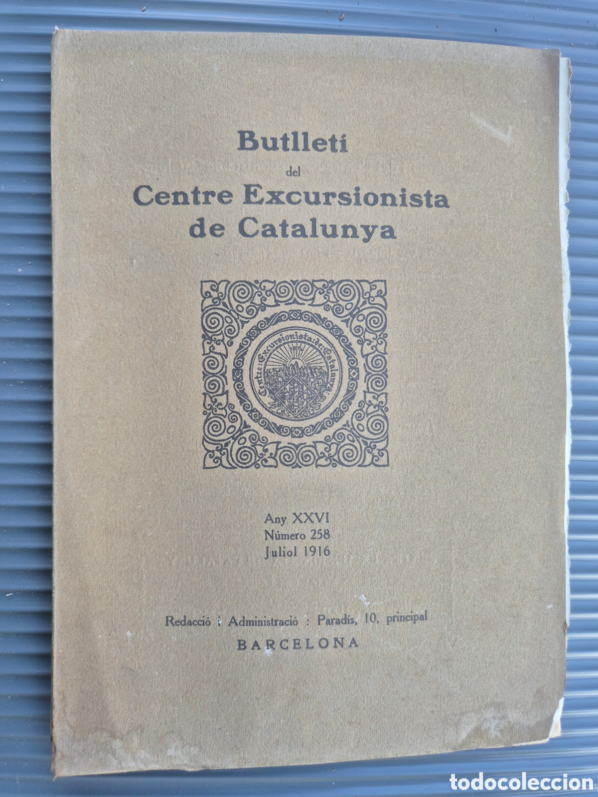Sammelleidenschaft Sport: BUTLLETI CENTRE EXCURSIONISTA DE CATALUNYA JULIOL 1916 ARTICULO SOBRE GISTAIN con mapa HUESCA