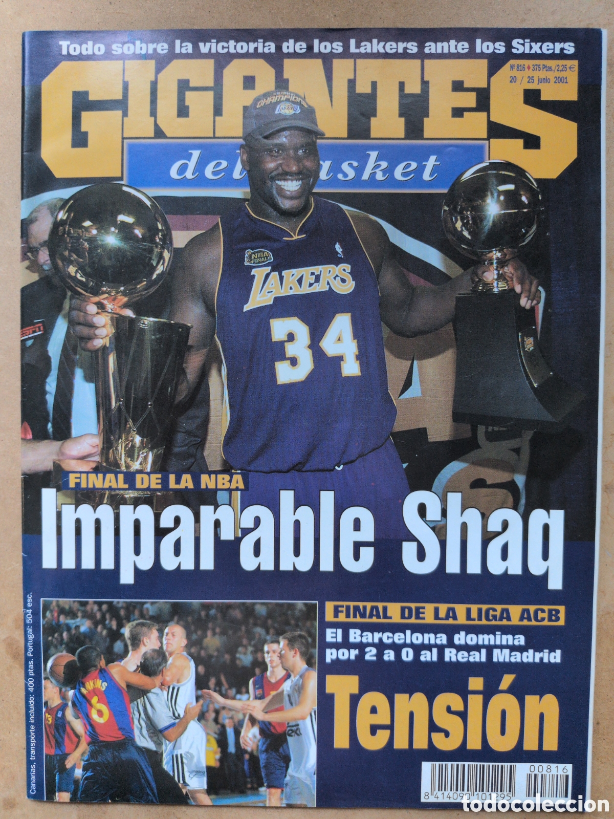Sports collectibles: GIGANTES del BASKET n&ordm;816 20/06/2001