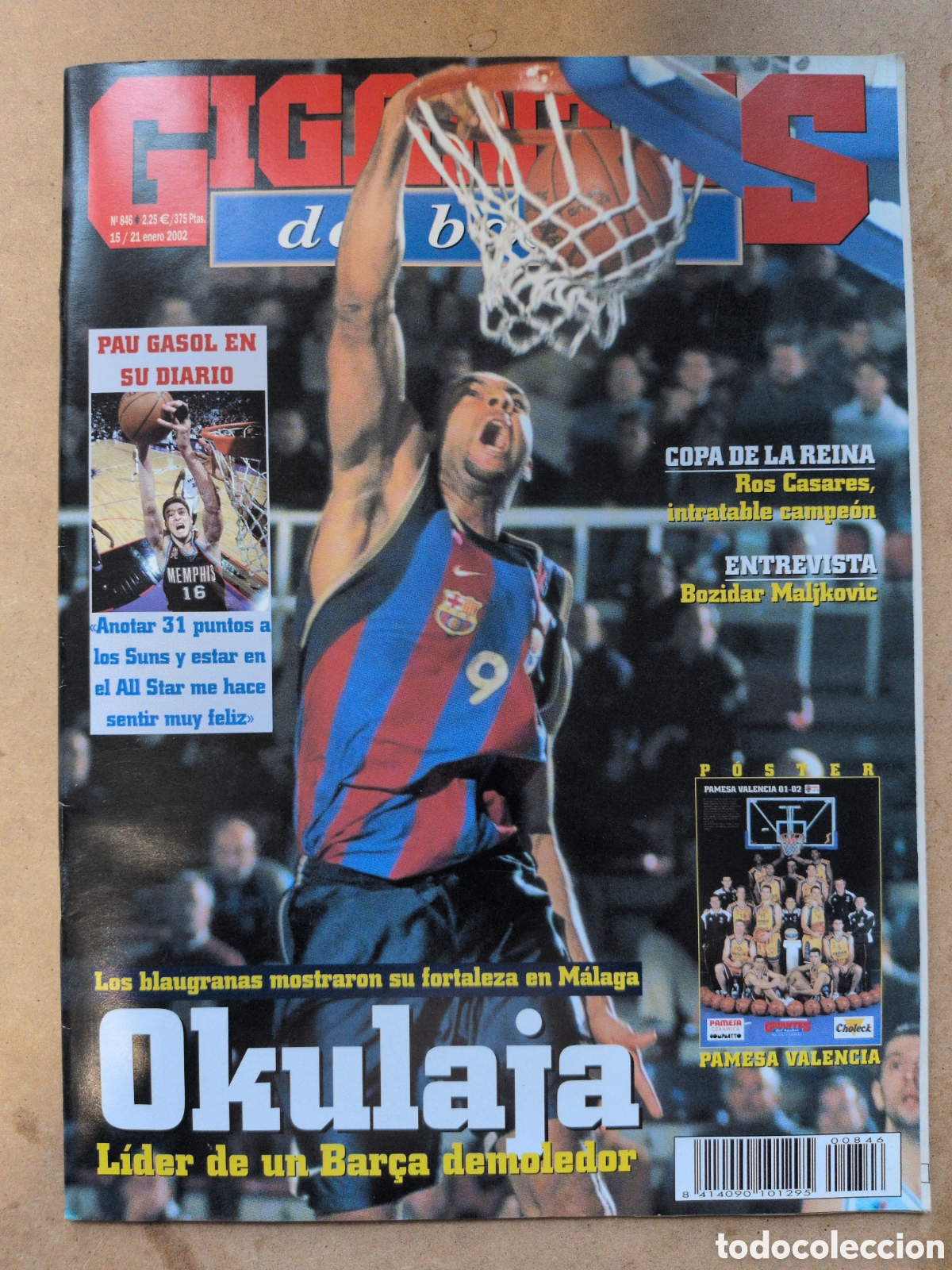 Coleccionismo deportivo: GIGANTES del BASKET n&ordm;846 15/01/2002