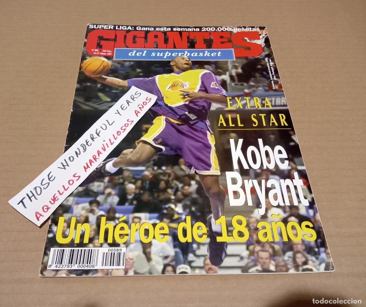 Coleccionismo deportivo: REVISTA MAGAZINE GIGANTES DEL BASKET #589 KOBE BRYANT ROOKIE ALL STAR 1997 YES INTERNATIONAL SHIP