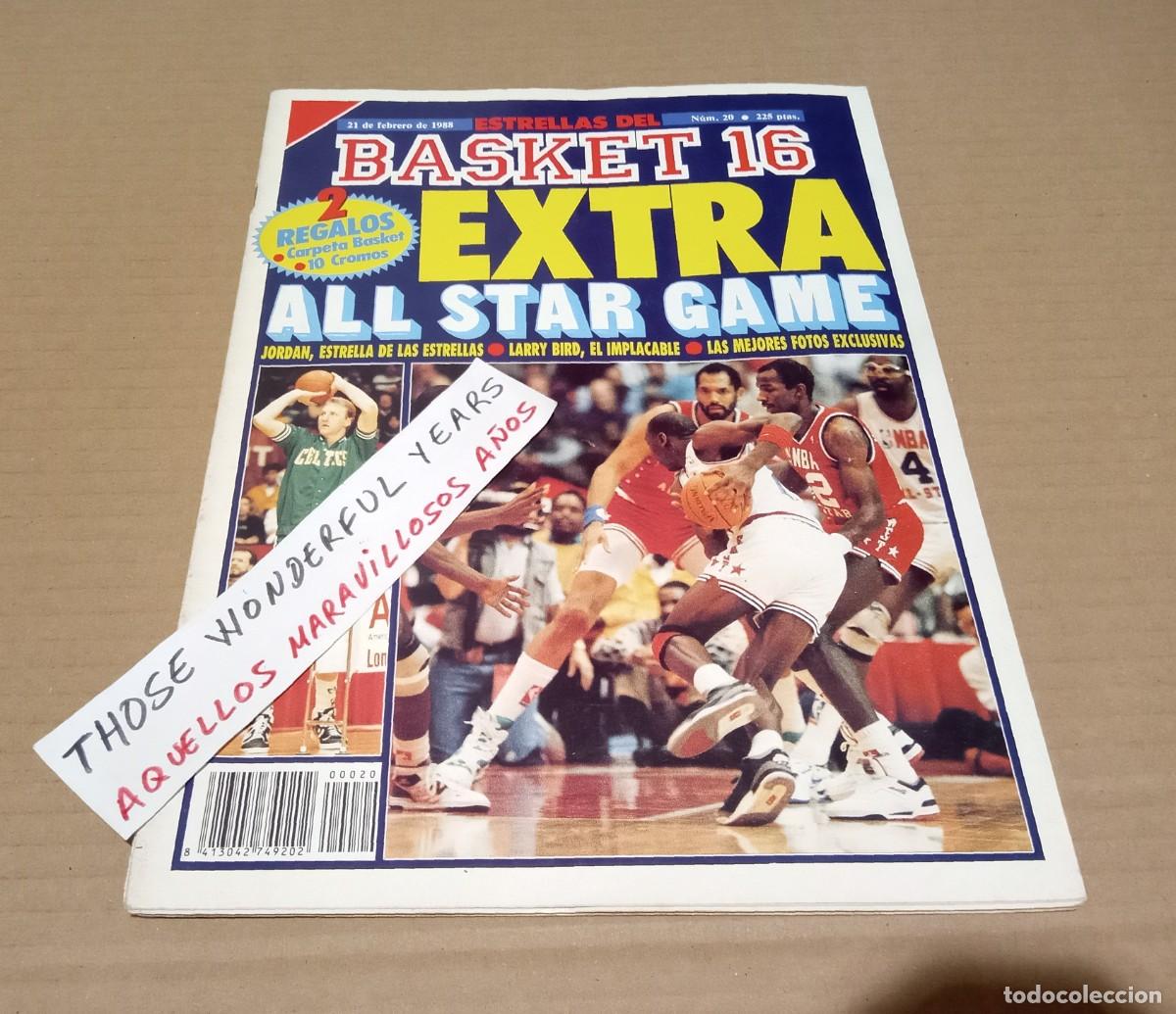 Coleccionismo deportivo: REVISTA MAGAZINE BASKET 16 BASKET16 MICHAEL JORDAN ALL STAR GAME NBA 1988 #20 YES INTERNATIONAL SHIP