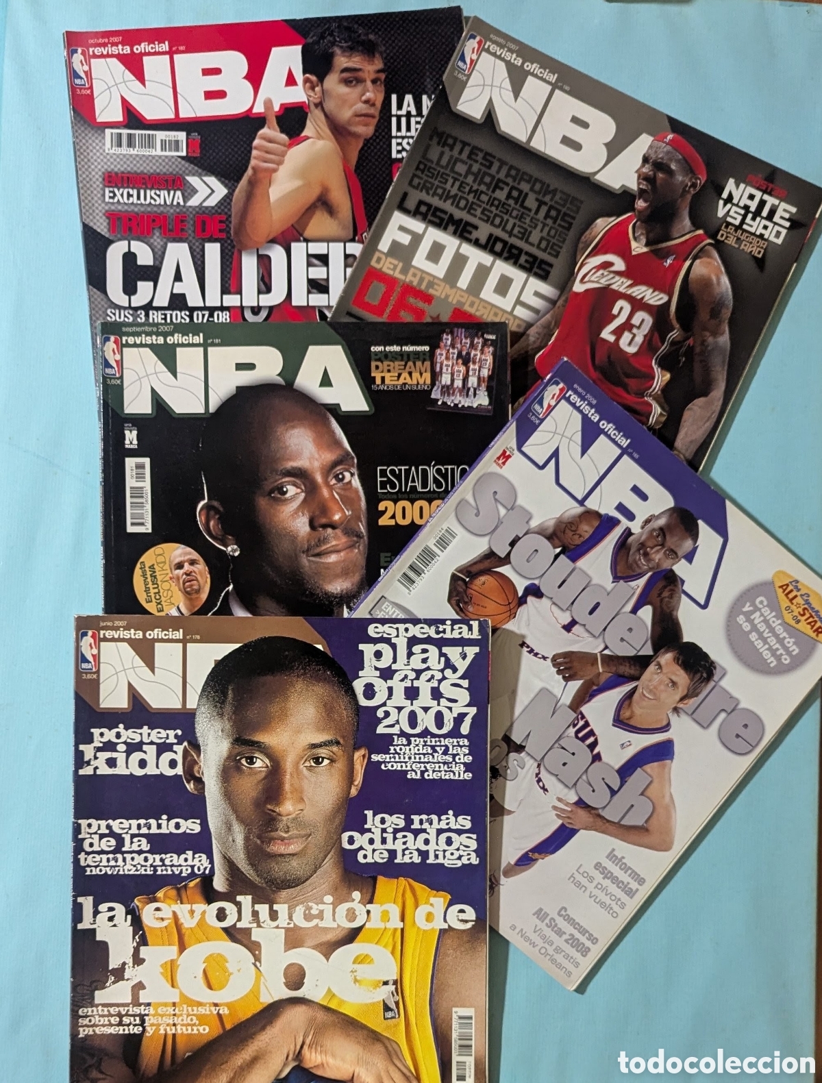 Coleccionismo deportivo: Pack 5 revista oficial NBA 178 180 181 182 185 baloncesto