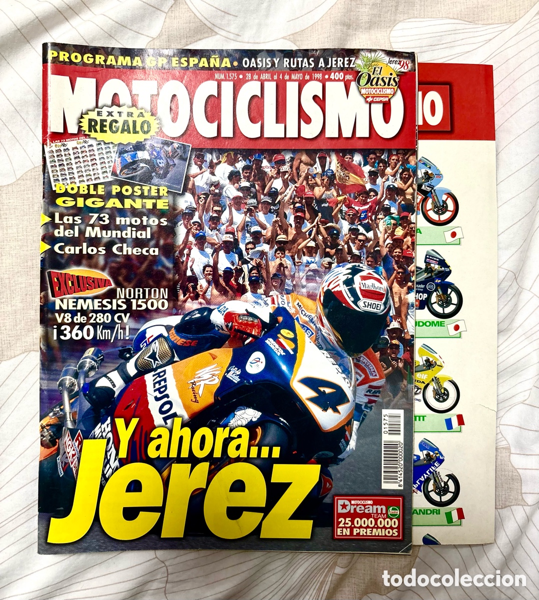 Sammelleidenschaft Sport: Revista Motociclismo CON S&Uacute;PER P&Oacute;STER (N.&ordm; 1.575 - 28 de abril al 4 de mayo de 1998)