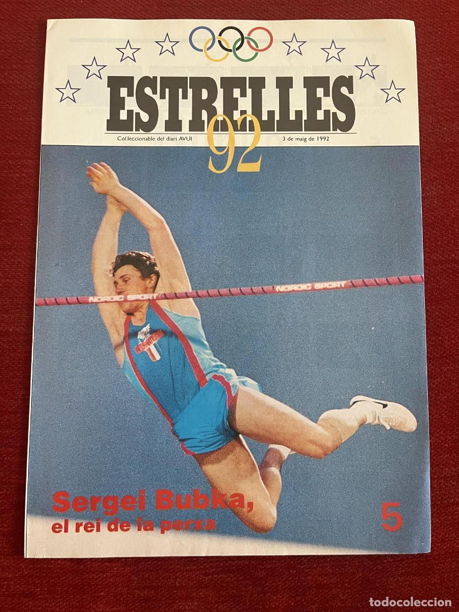 Coleccionismo deportivo: REVISTA ESTRELLES 92 OLIMPIADAS BARCELONA 1992 SERGEI BUBKA # 5 POSTER