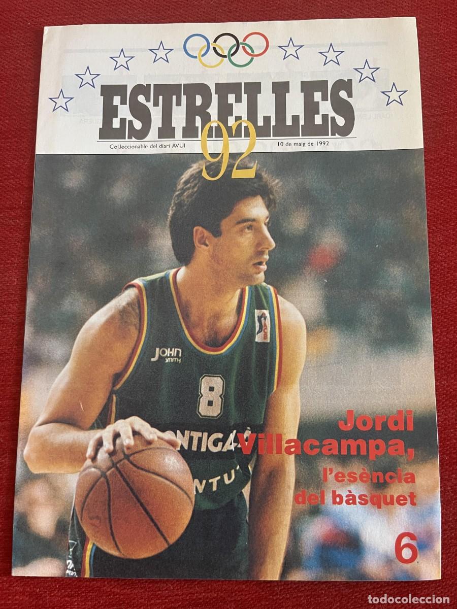 Sammelleidenschaft Sport: REVISTA ESTRELLES 92 OLIMPIADAS BARCELONA 1992 JORDI VILLACAMP JOVENTUT BALONCESTO # 6 POSTER