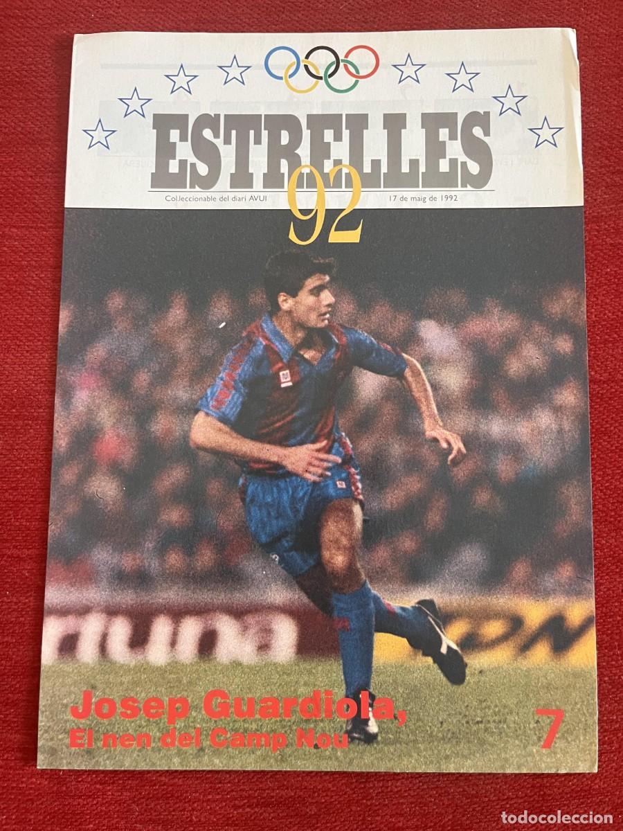 Sammelleidenschaft Sport: REVISTA ESTRELLES 92 OLIMPIADAS BARCELONA 1992 PEP JOSEP GUARDIOLA BARCELONA FUTBOL # 7 POSTER