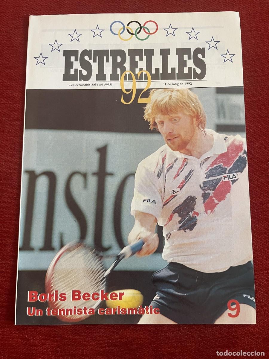Coleccionismo deportivo: REVISTA ESTRELLES 92 OLIMPIADAS BARCELONA 1992 BORIS BECKER TENIS # 9 POSTER