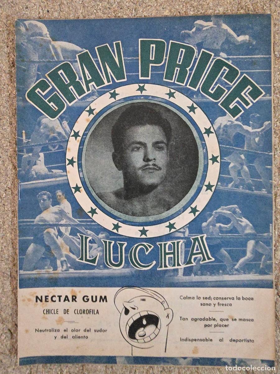 Coleccionismo deportivo: Programa Gran Price.Lucha.Boxeo