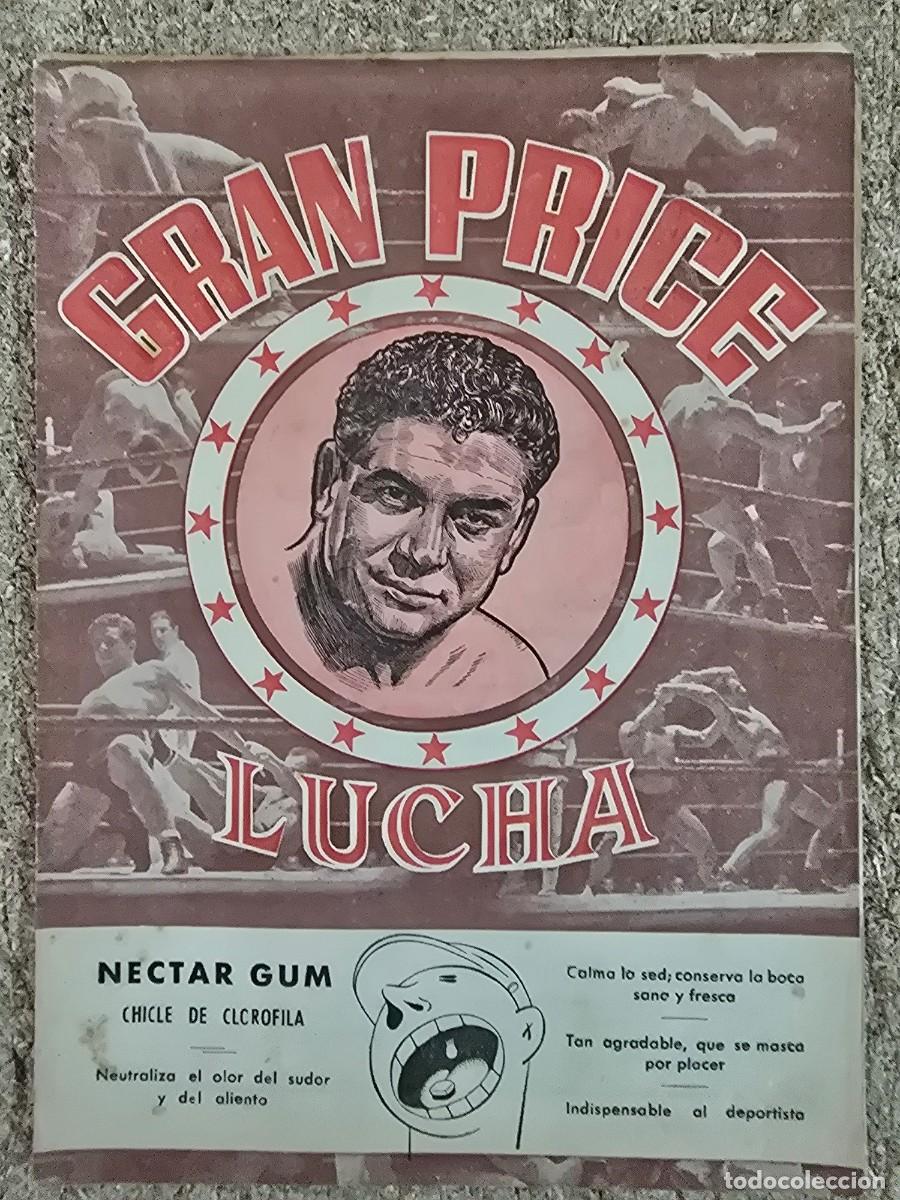 Coleccionismo deportivo: Programa Gran Price.Lucha.Boxeo