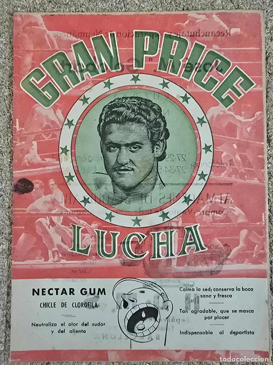 Coleccionismo deportivo: Programa Gran Price.Lucha.Boxeo - Foto 1