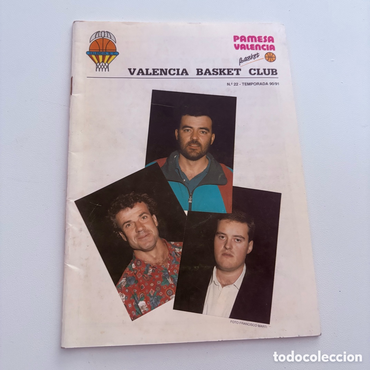 Coleccionismo deportivo: programa boletin valencia basket club pamesa n&ordm; 22 temportada 90-91 taugres vitoria
