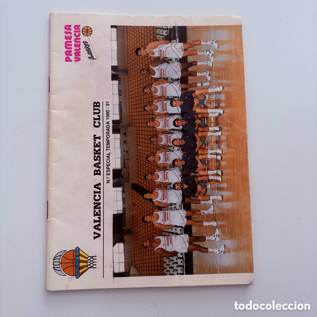 Coleccionismo deportivo: programa boletin valencia basket club pamesa n&ordm; especial temportada 90-91 atletico madrid villalba