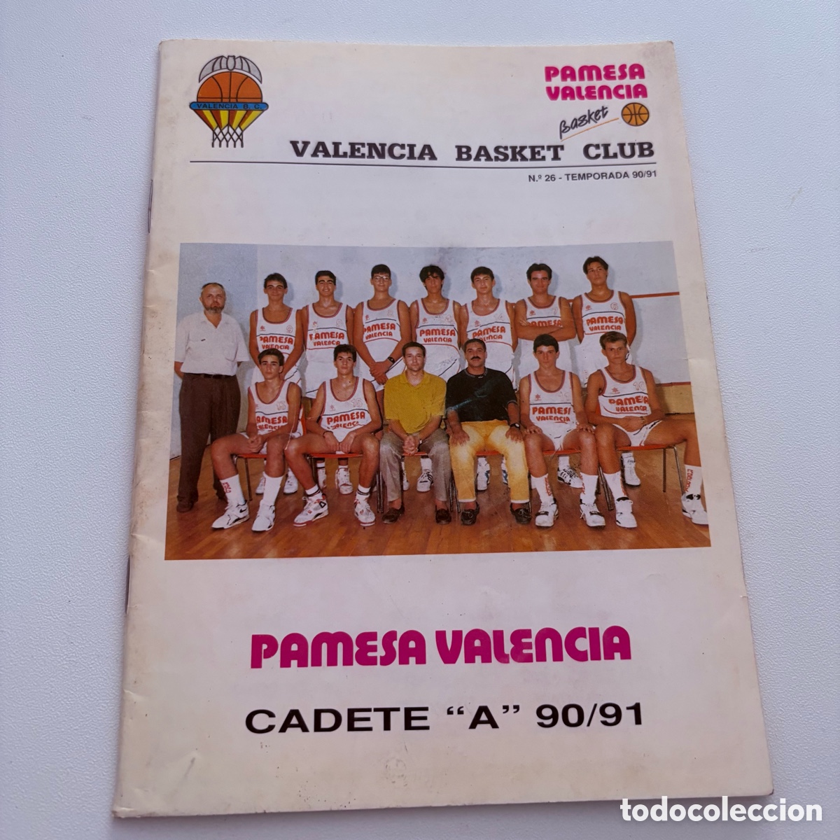 Coleccionismo deportivo: programa boletin valencia basket club pamesa n&ordm; 26 temporada 90-91 tdk manresa