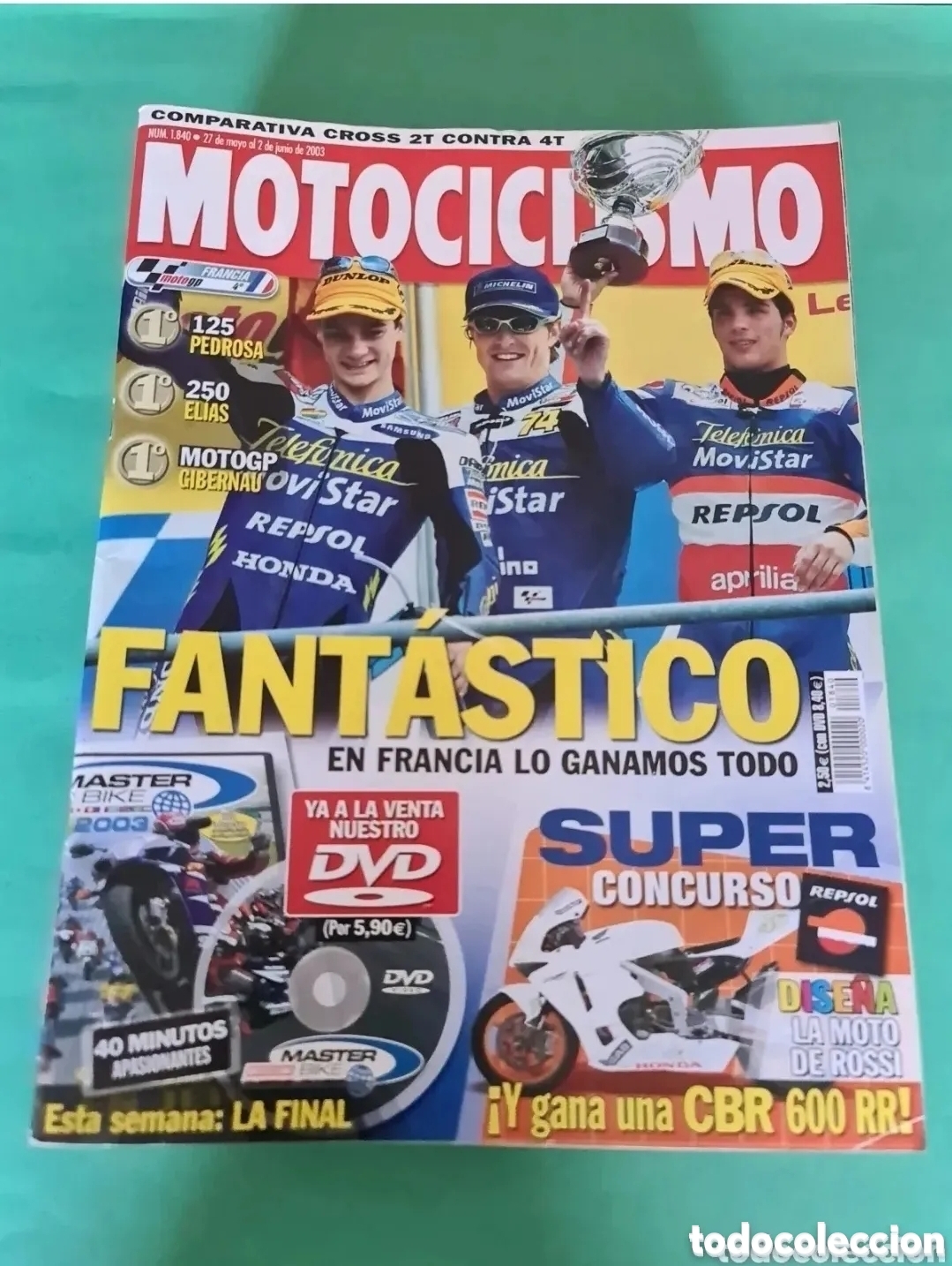 Sports collectibles: Lote 10 revista Motociclismo/ A&ntilde;o 2003.