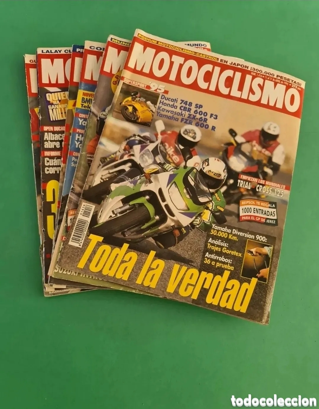 Sports collectibles: Lote 6 revistas Motociclismo, a&ntilde;o 1995
