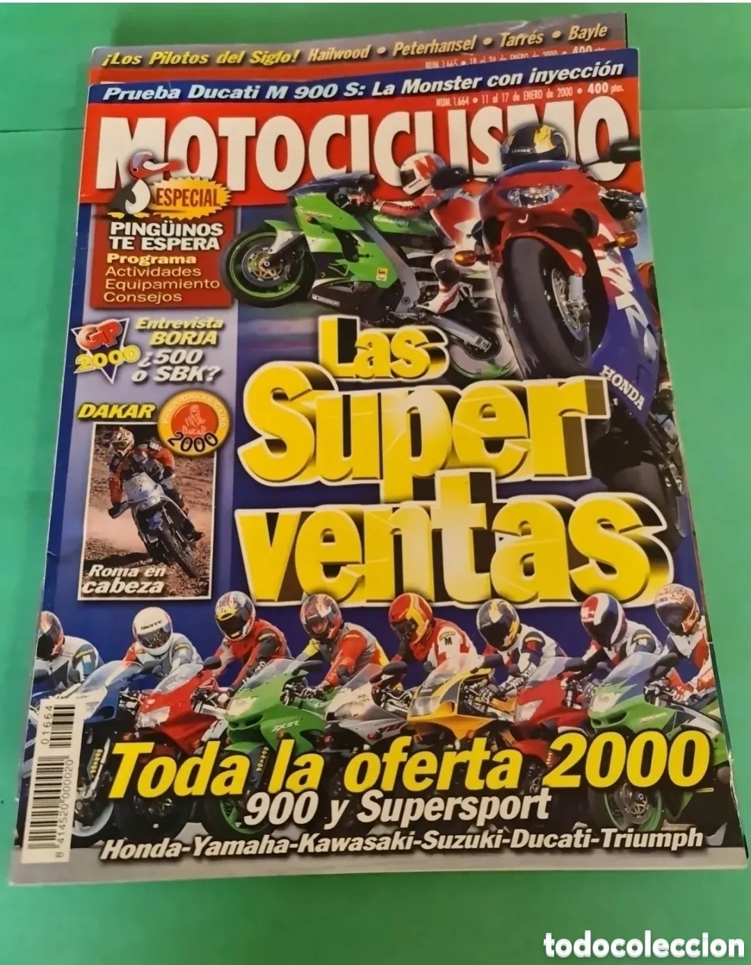 Sports collectibles: Lote 2 revistas motociclismo. A&ntilde;o 2000.