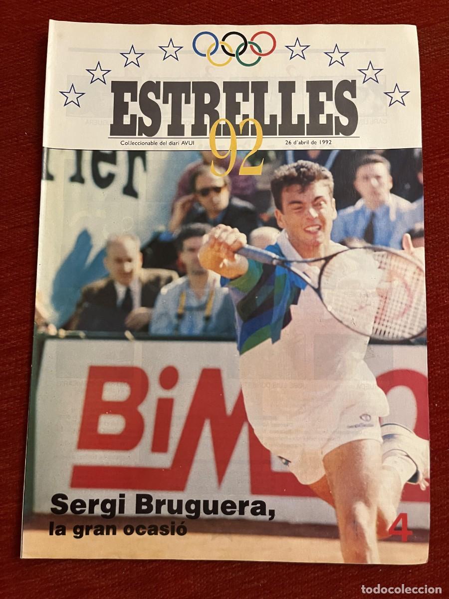 Coleccionismo deportivo: REVISTA ESTRELLES 92 OLIMPIADAS BARCELONA 1992 SERGI BRUGUERA TENIS # 4 POSTER