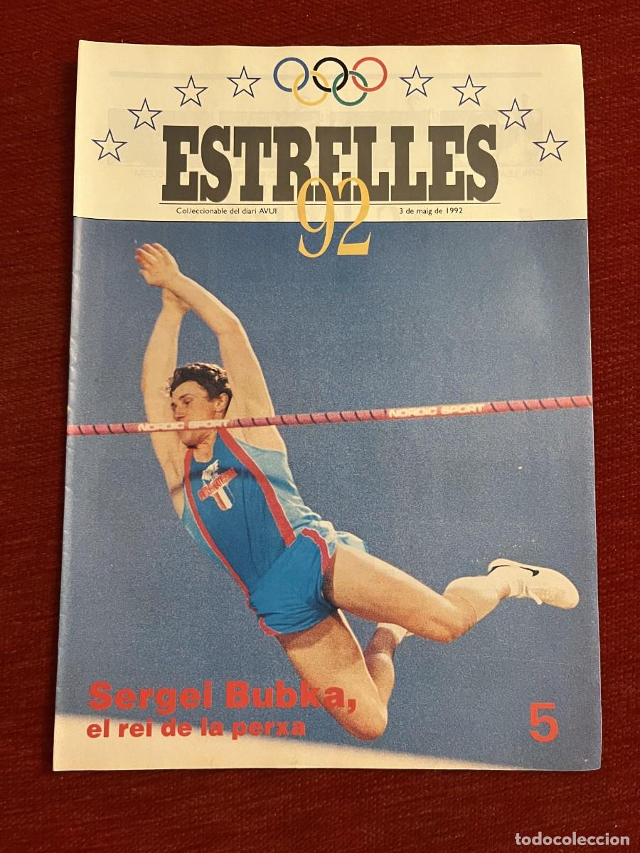 Coleccionismo deportivo: REVISTA ESTRELLES 92 OLIMPIADAS BARCELONA 1992 SERGEI BUBKA # 5 POSTER