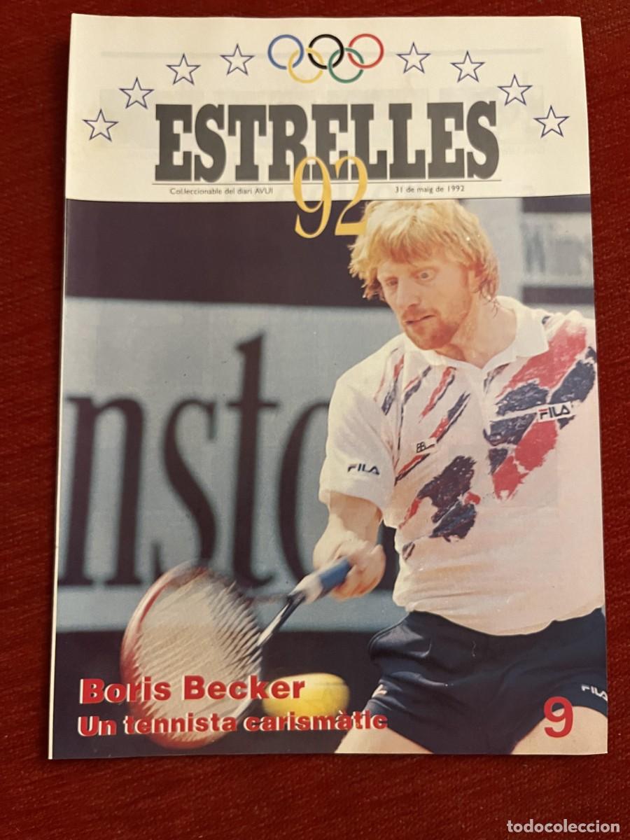 Coleccionismo deportivo: REVISTA ESTRELLES 92 OLIMPIADAS BARCELONA 1992 BORIS BECKER TENIS # 9 POSTER