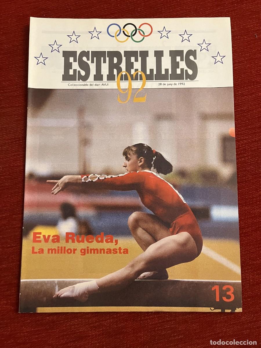 Coleccionismo deportivo: REVISTA ESTRELLES 92 OLIMPIADAS BARCELONA 1992 EVA RUEDA GIMNASIA RITMICA GIMNASTA # 13 POSTER