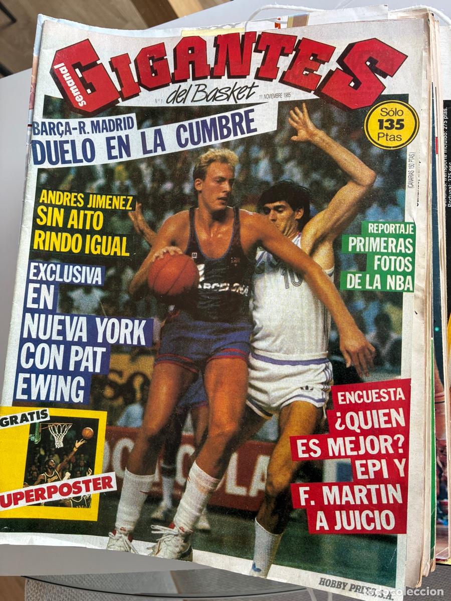 Coleccionismo deportivo: Gigantres del Basket N 1 y 6 n&uacute;meros mas