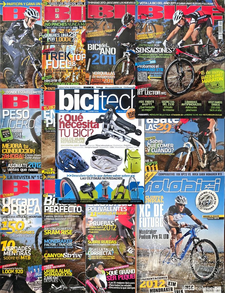 Sports collectibles: Lote 13 Revistas BIKE/ Solobici/ Bicitech Ano 2011