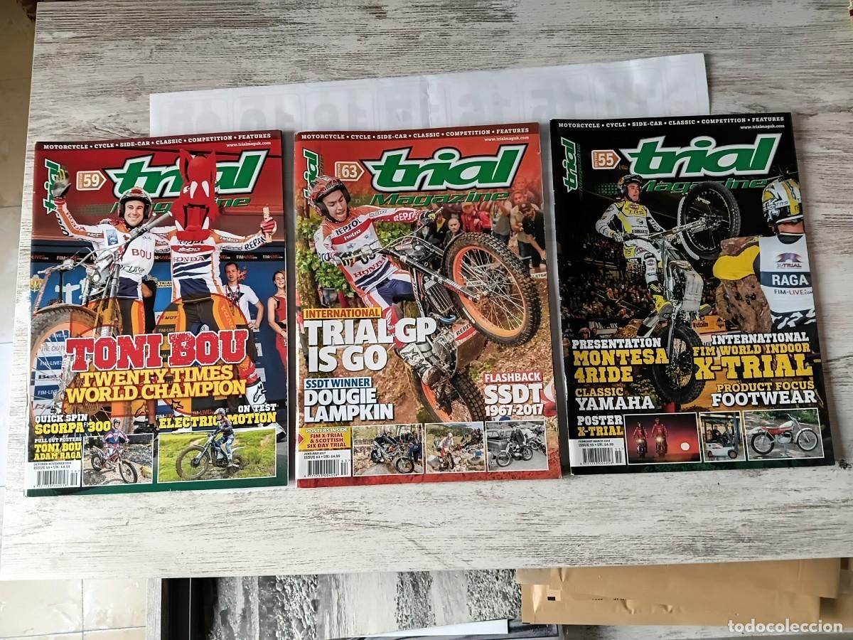 Coleccionismo deportivo: Lote 3 revistas moto . Trial Magazine . inglesas .