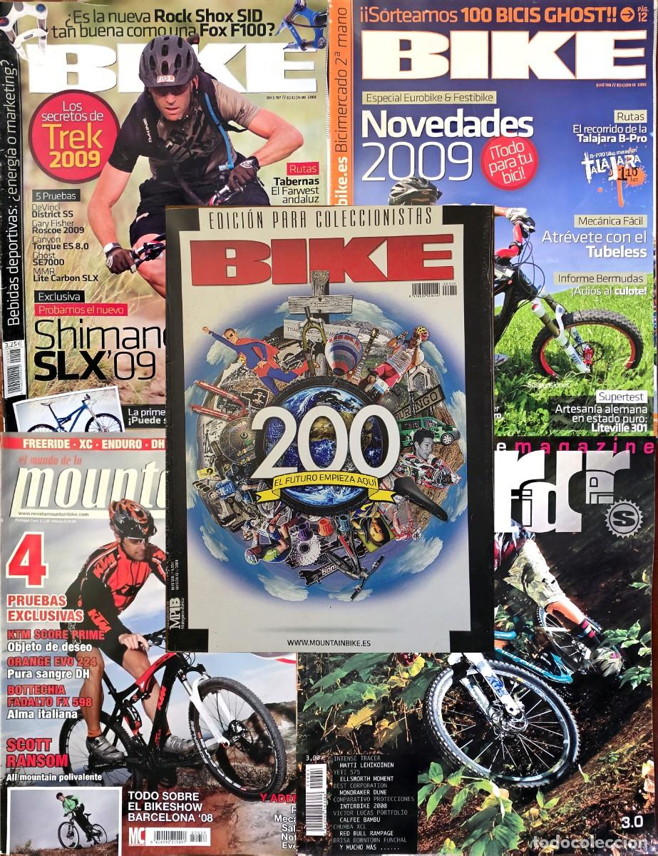 Coleccionismo deportivo: Lote 5 Revistas BIKE/ el mundo de la Mountain Bike/ Rider Mountainbike Magazine- Ano 2008