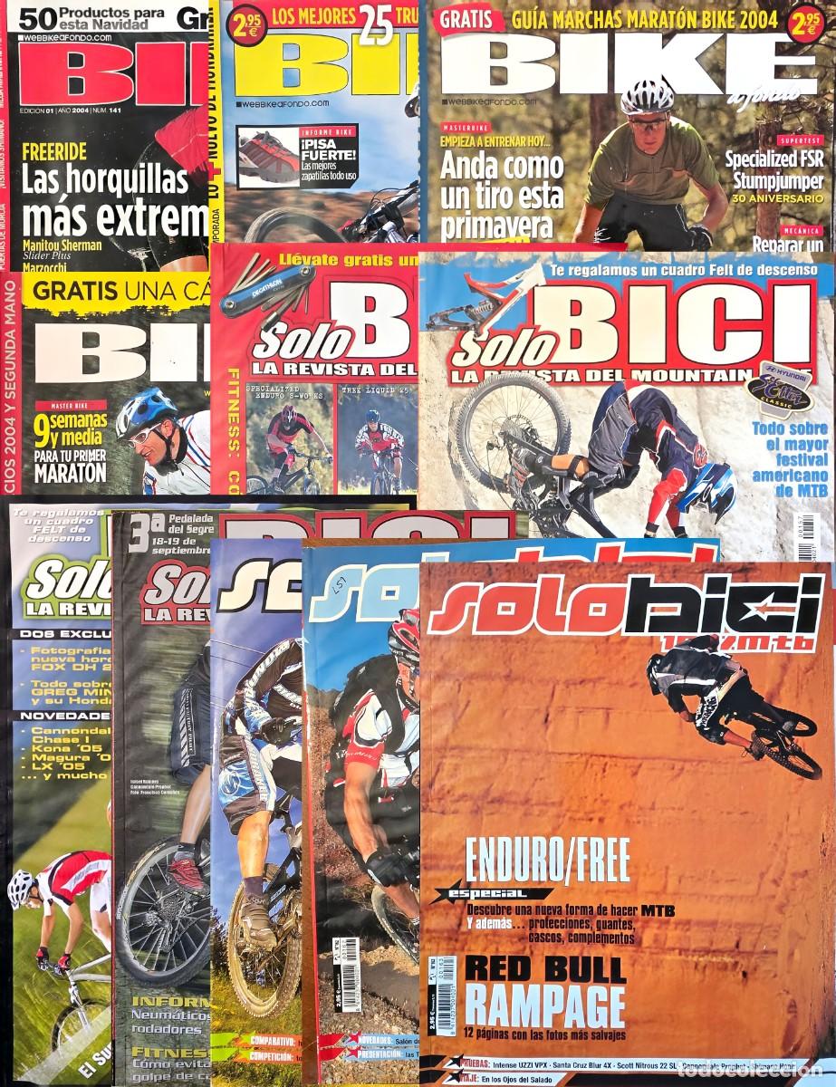 Colecionismo desportivo: Lote 11 Revistas Solobici/ BIKE - Ano 2004