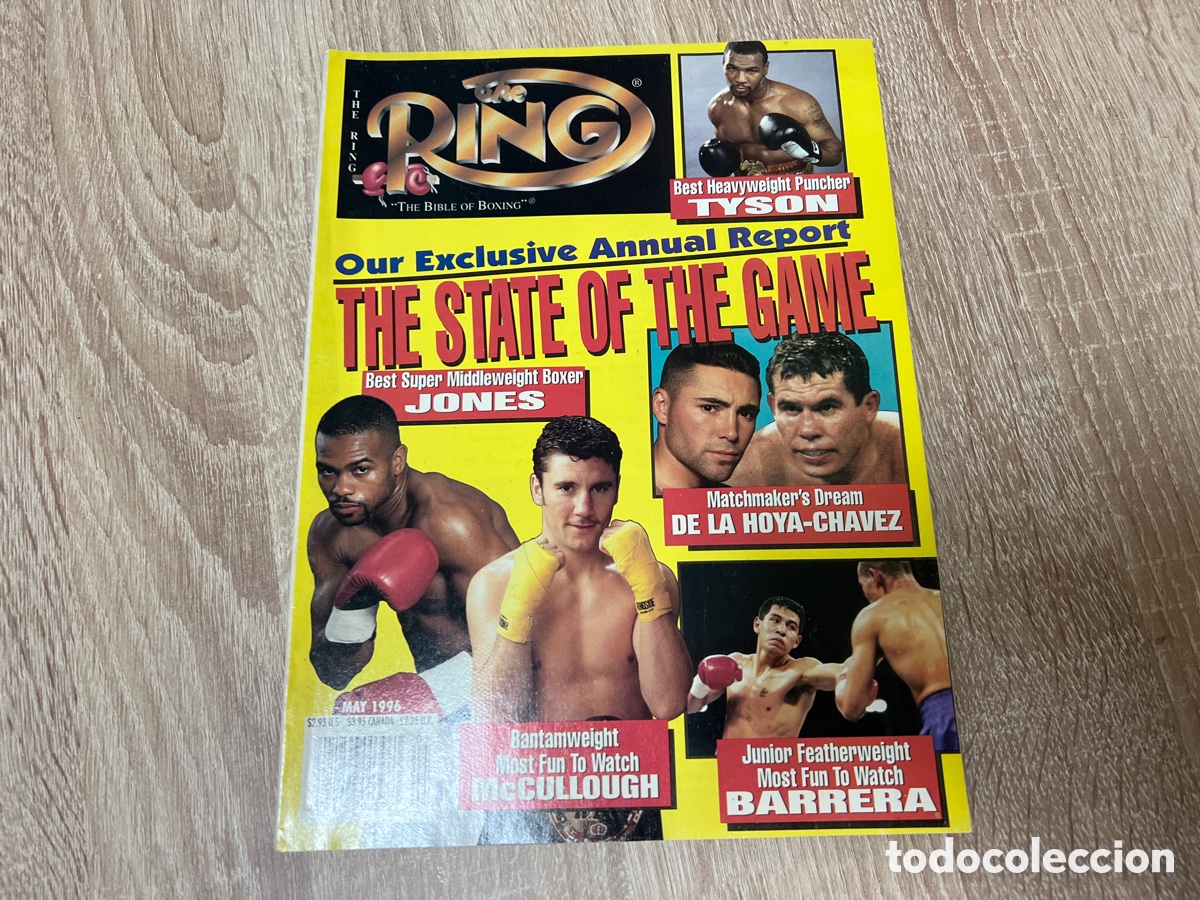 Collectionnisme sportif: MAYO 1996 OSCAR DE LA HOYA TYSON REVISTA THE RING EN INGLES