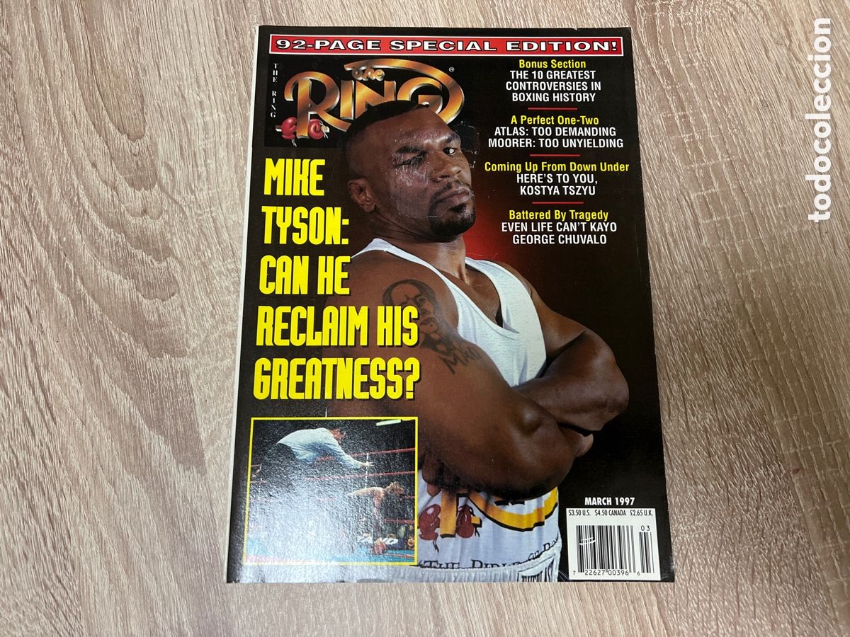 Collectionnisme sportif: MARZO 1997 MIKE TYSON REVISTA THE RING EN INGLES