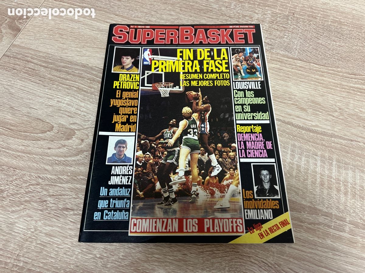 Sammelleidenschaft Sport: 1986 REVISTA SUPERBASKET N&ordm; 3 DRAZEN PETROVIC SIN P&Oacute;STER