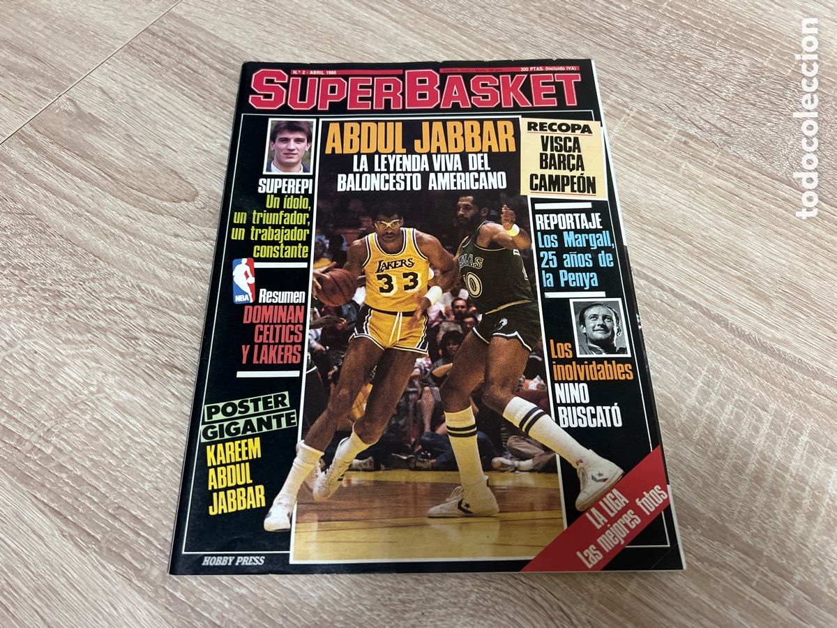 Sammelleidenschaft Sport: 1986 REVISTA SUPERBASKET N&ordm; 2 KAREEM ABDUL JABBAR SIN P&Oacute;STER