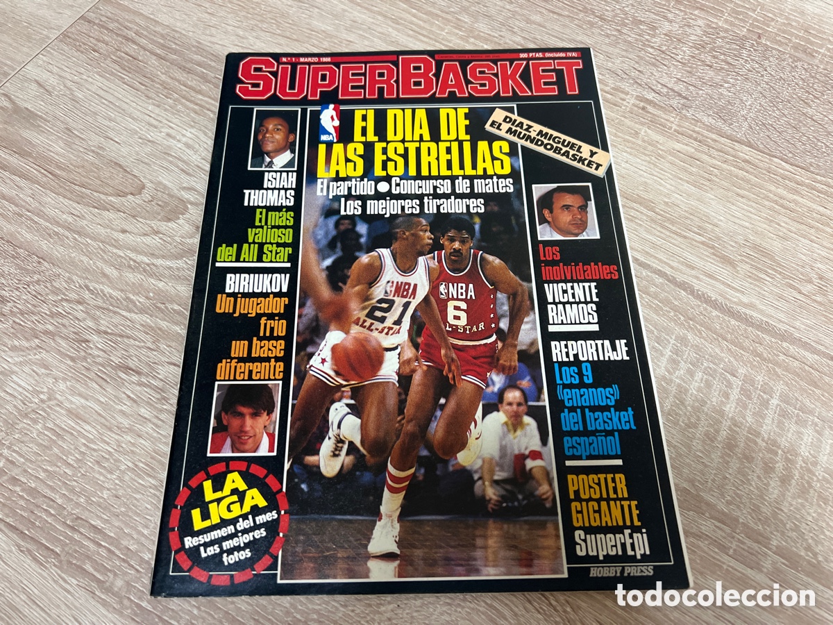 Sammelleidenschaft Sport: 1986 REVISTA SUPERBASKET N&ordm; 1 ISIAH THOMAS SIN P&Oacute;STER